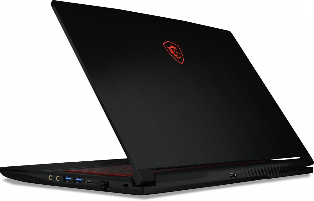 Ноутбук игровой MSI GF63 Thin 12UC-1036XRU 9S7-16R821-1036, 15.6", IPS, Intel Core i5 12450H 2ГГц, 8-ядерный, 16ГБ DDR4, 512ГБ SSD, NVIDIA GeForce RTX 3050 для ноутбуков - 4 ГБ, Free DOS, черный+ USB С WINDOWS 11 ПОДАРОК