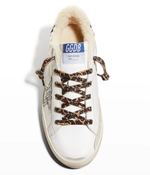 Кеды Golden Goose Superstar Leather Glitter Low-Top Sneakers Black