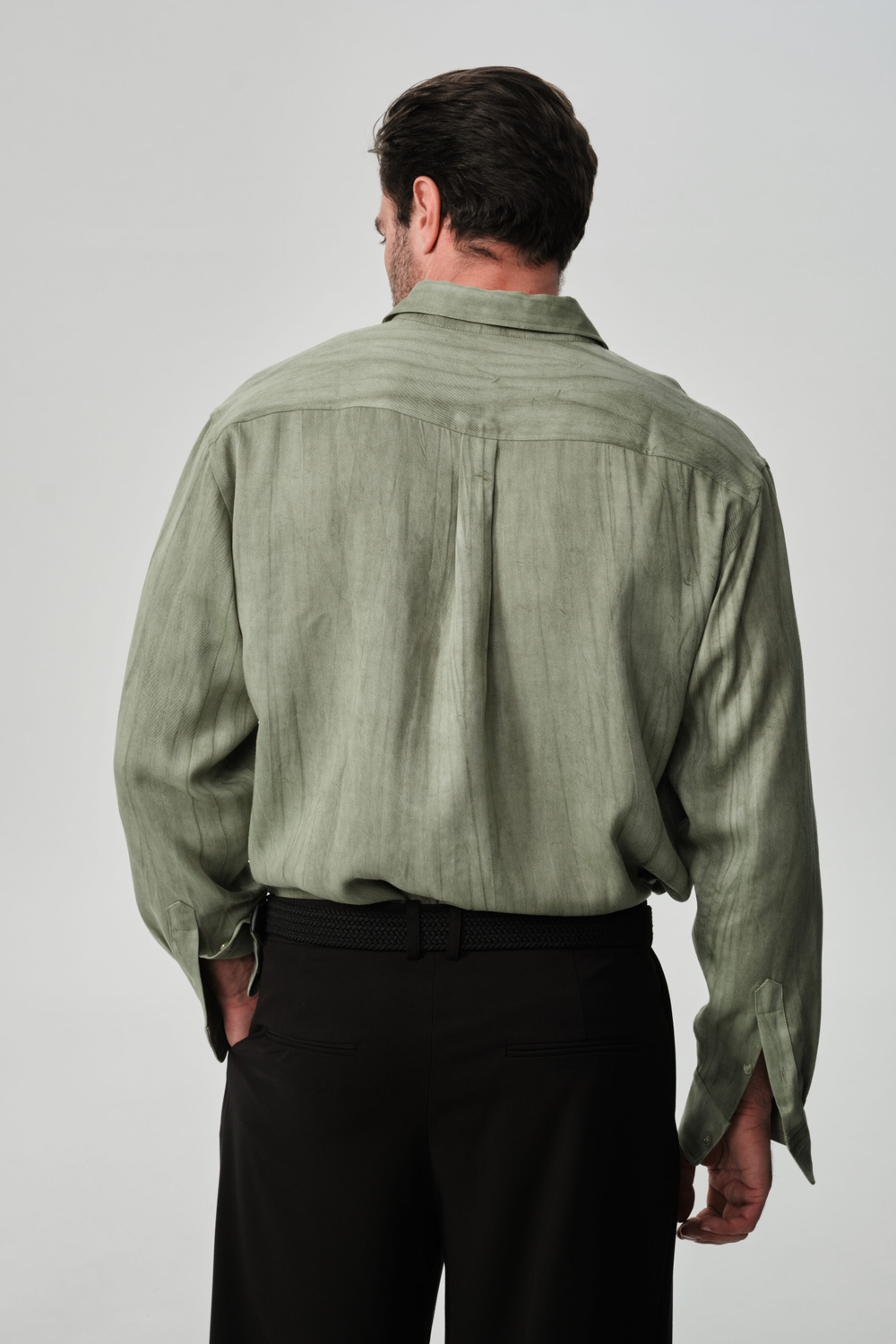 Рубашка | washed olive
