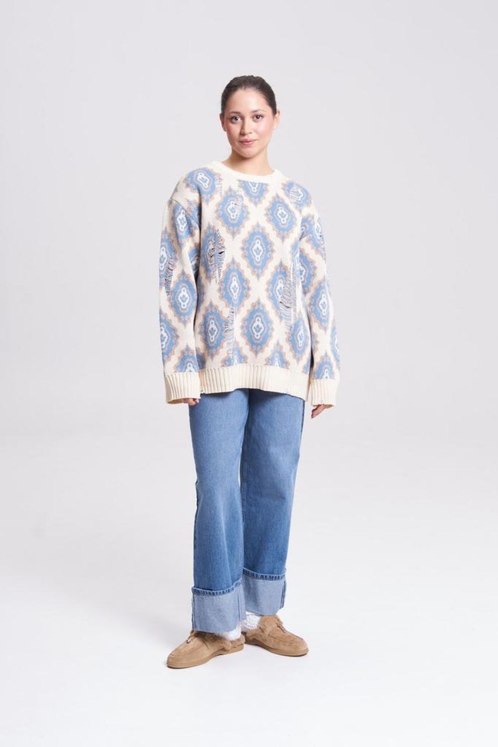 Свитер Idel История молочный