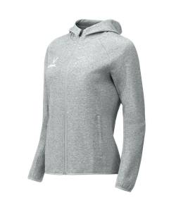 Худи на молнии женское ESSENTIAL Athlete Hooded FZ Jacket W, серый