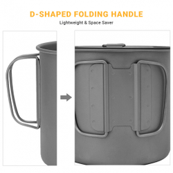 Титановая кастрюля Cook'n'Escape CA2114 1100ml Titanium Soloist