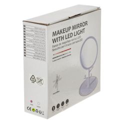 GAEM Зеркало настольное (подсветка USB 0,25м) , L18 W18 H28 см