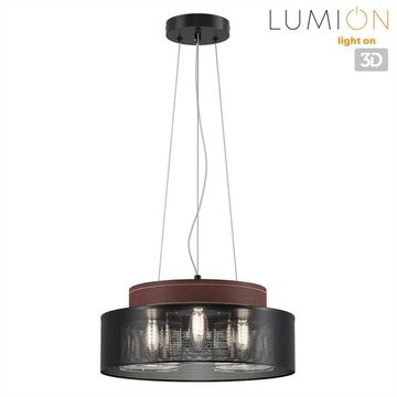 Подвесной светильник 3*E27 6598/3C черный/коричневый MODERNI Basalto Lumion