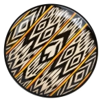 Ляган Риштанская Керамика 32 см. плоский, Атлас, цвет Микс