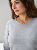 Лонгслив ЛНкл-081/светлосерый-меланж