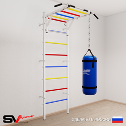 Шведская стенка Sv Sport усиленная 6202 (Турник рукоход/Цепь/Мешок 22кг)