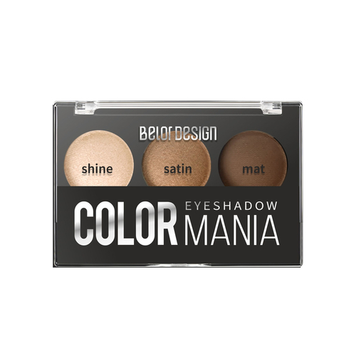 Belor Design "Smart girl" Тени для век "COLOR MANIA" тон 032 кофейный