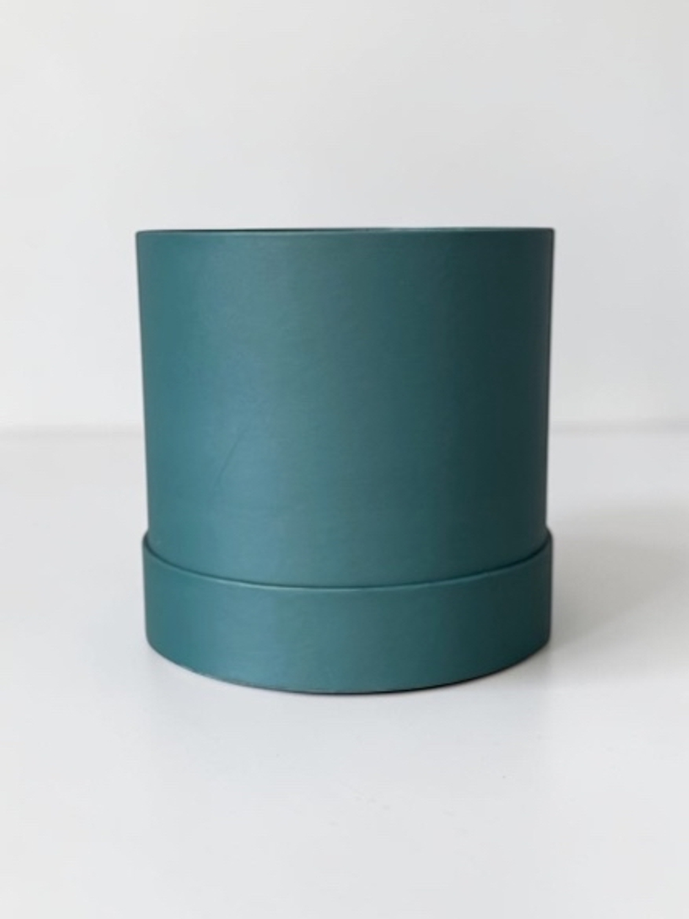 Плотная шляпная коробка фальш-крышка .Цвет; Темно зеленый.