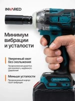 Гайковерт аккумуляторный ударный бесщеточный мощный