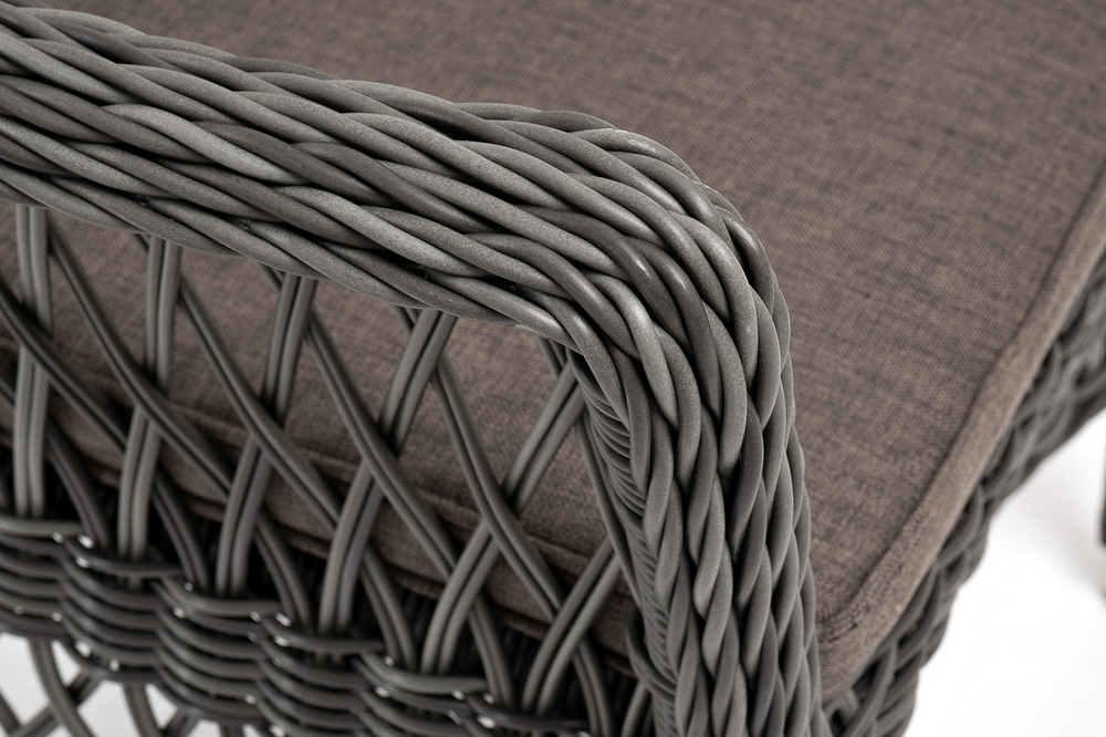 "Сицилия" плетеный стул из искусственного ротанга, цвет графит