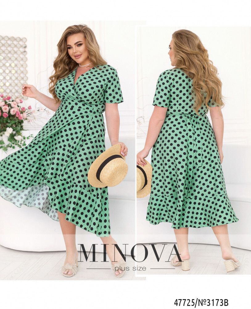 Платье 3173B-мятный Minova