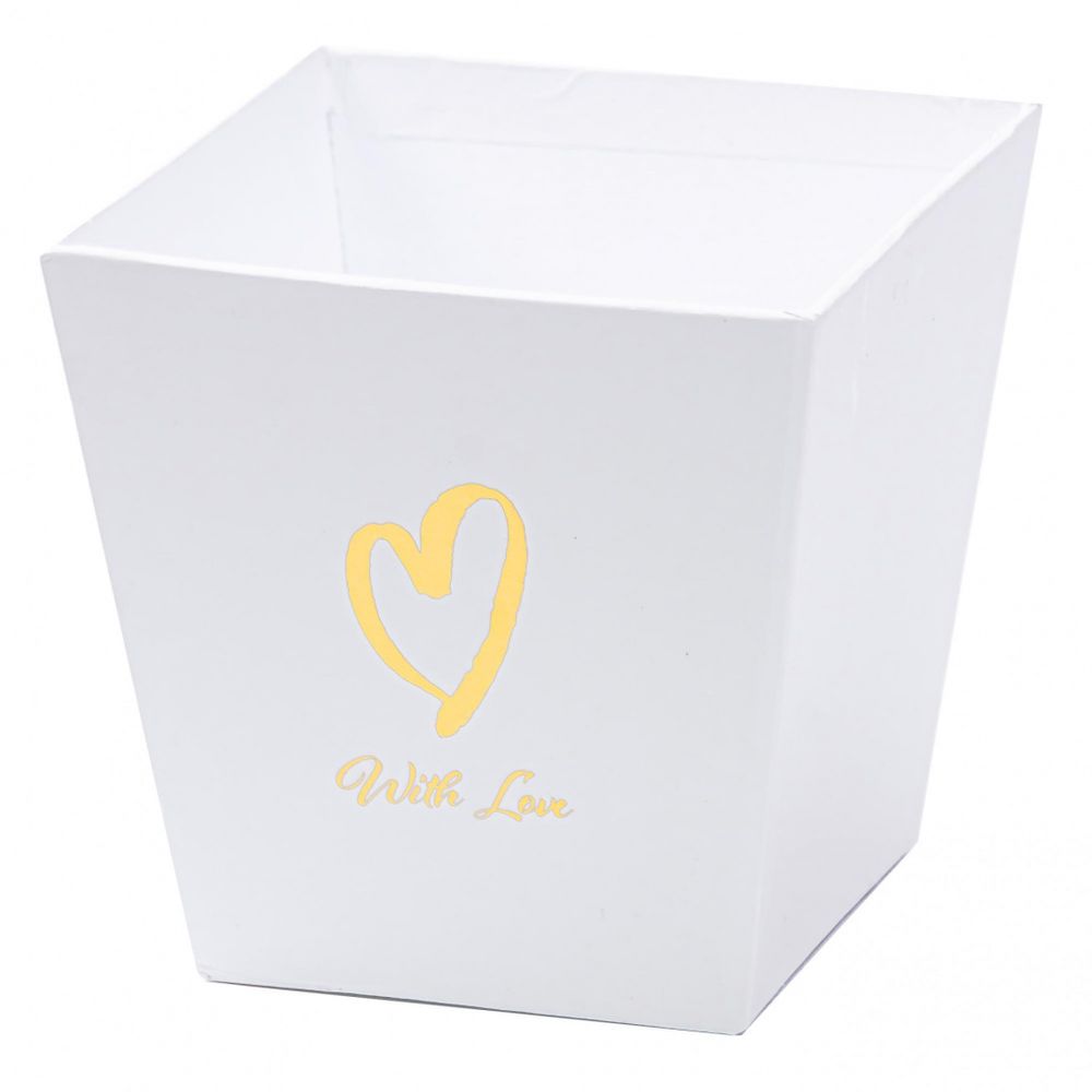 Трапеция With Love 11*11*10.8 БЕЛАЯ