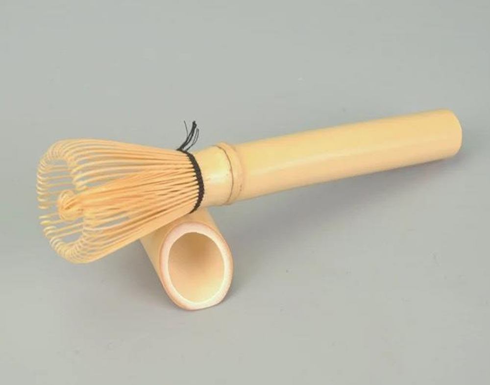 297010 Венчик для Матча длинный в коробке, светлый бамбук