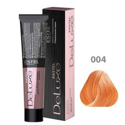 Краска-уход для волос DE LUXE тон 004 Персик (Пастельные тона)