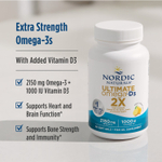Nordic Naturals, Ultimate Omega®-D3 2X, отличный лимон, 60 мягких таблеток