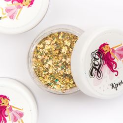 Zoo nail Микс шестигранников Крылья Феи 1397, 2гр