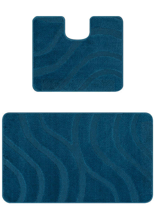 Комплект ковриков для ванной Confetti Bath Maximus Symphony 2569 Ink Blue BQ (60*100; 50*60)