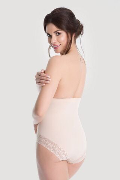 Высокие трусики с сильной степенью коррекции (Размер: S) (Цвет: телесный)
