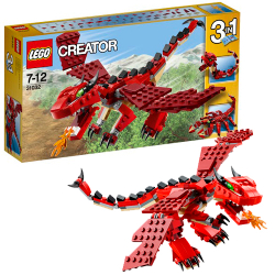 LEGO Creator: Огнедышащий дракон 31032 — Red Creatures — Лего Креатор Творец Создатель
