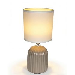 Настольная лампа Rivoli   7548-503 1 х Е14 40 Вт керамика серая с абажуром