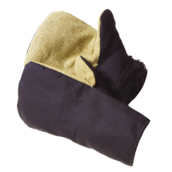 Рукавицы на искусственном меху с брезентовым наладонником