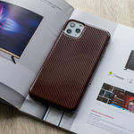 Чехол ТПУ карбон глянцевый для iPhone 11 Pro Max, 011457 Красный