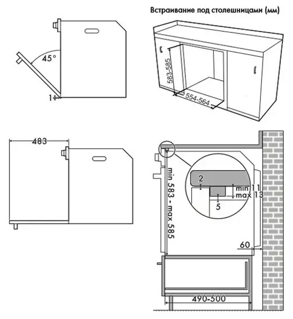 Встраиваемый электрический духовой шкаф Smeg SF68M3VPOGL