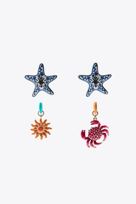 ZARA НАБОР СЕРЕГ «МОРЕ», РАЗНОЦВЕТНЫЙ