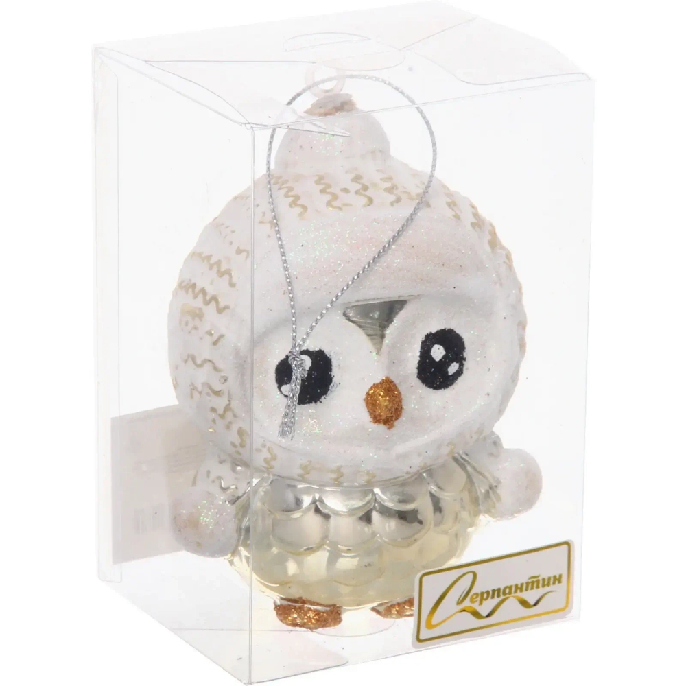 Ёлочная игрушка «Чудной пингвин» 7*5*10 см, Шампань