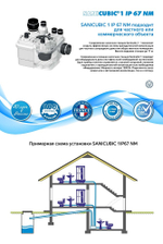 Канализационная насосная установка SFA Sanicubic 1 SC7.5 T