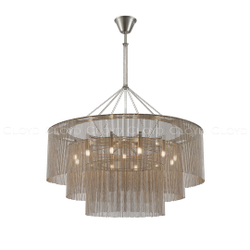 Люстра Cloyd ONASSIS C12 / Ø80 см - никель сатин (арт.11358)