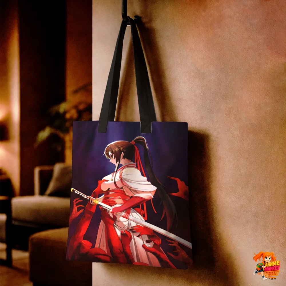 Сумка шоппер с принтом Адский Рай