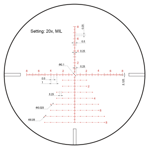 Прицел Vector Optics Continental X8 4-32x56 Tactical ED, сетка VCT-20A (SCOL-T51)