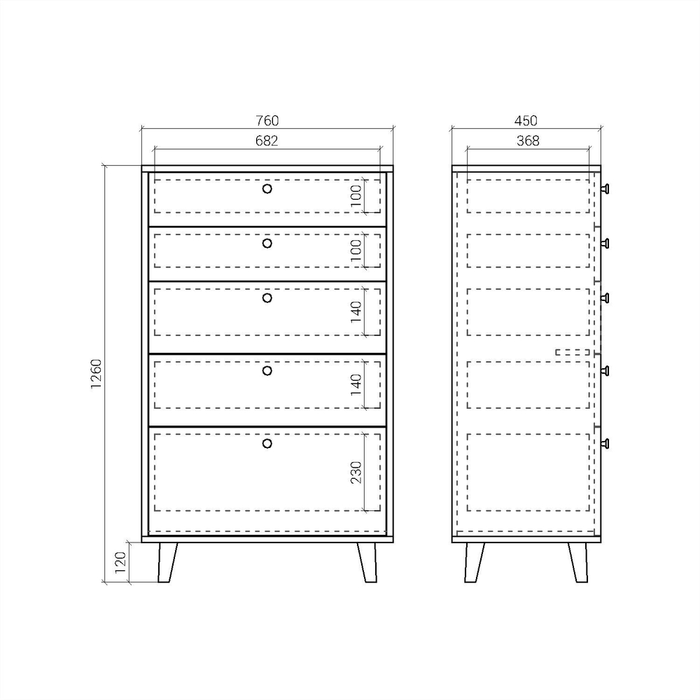 Высокий комод TWIN TW024