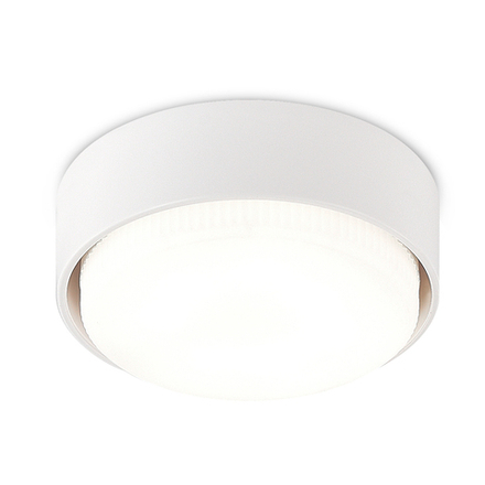 Donel, св-к накладной, цвет БЕЛЫЙ, D83xH24,3мм, под лампу GX53, материал РС, IP20, серия: DN04