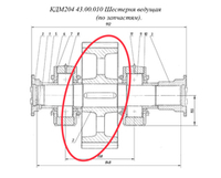 КДМ204 43.00.012Ч Шестерня