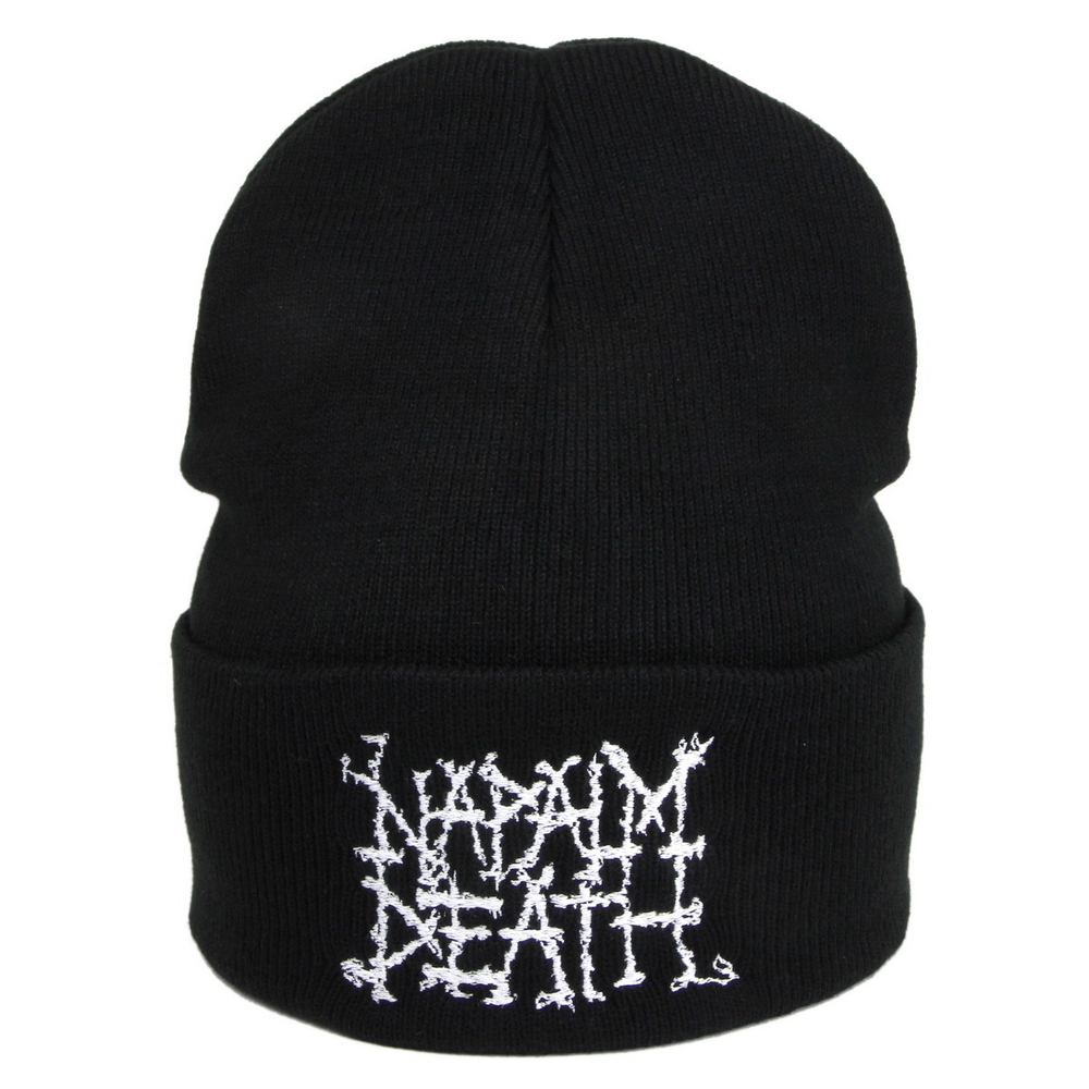 Зимняя шапка с вышивкой группы Napalm Death