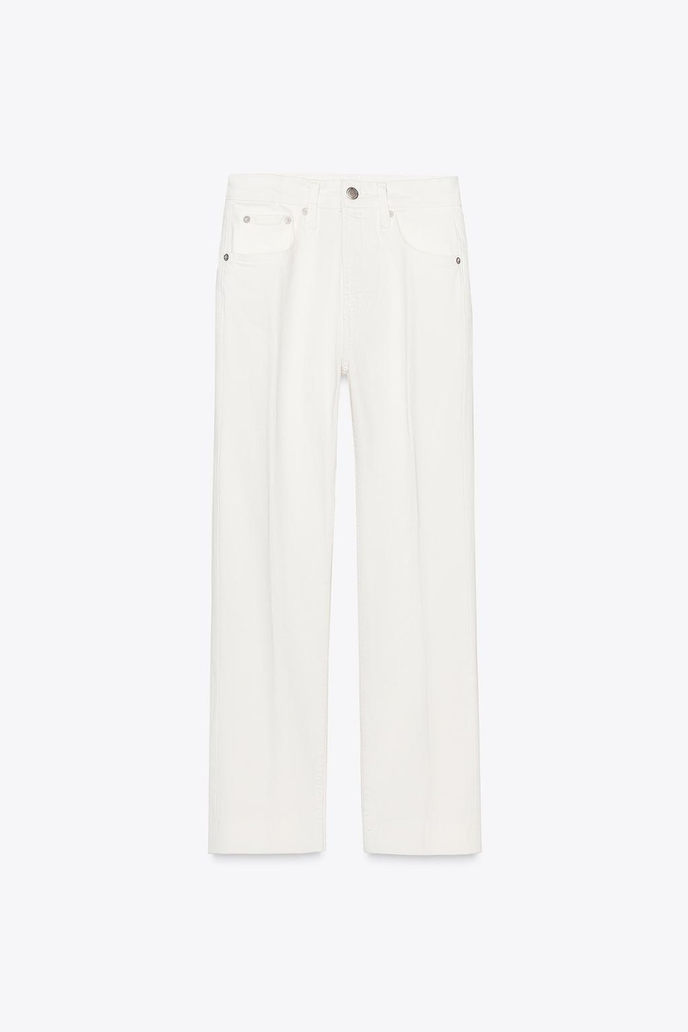 Джинсы bootcut cropped с высокой посадкой — zw collection