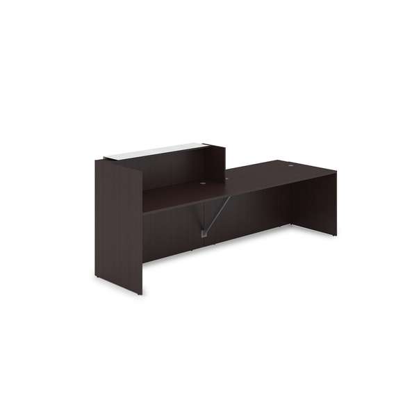 1КРС-КЛ.007.1 Комплект Ресепшн с фартуком HPL (2832*901*1149) (с подсветкой)