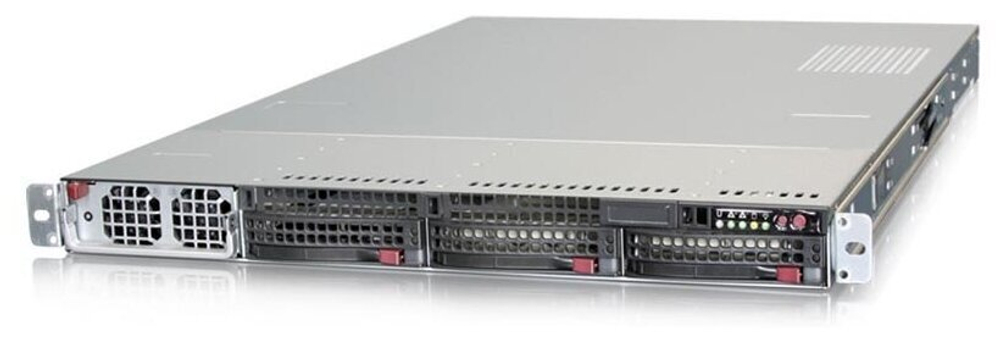 Сервер Supermicro SuperServer 5019GP-TT без процессора/без ОЗУ/без накопителей/количество отсеков 3.5" hot swap: 3/1 x 1400 Вт/LAN 10 Гбит/c