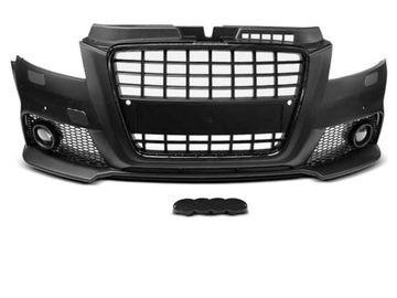 Бампер передний для Audi A3 8P (08-12) под датчики парковки S8 Look