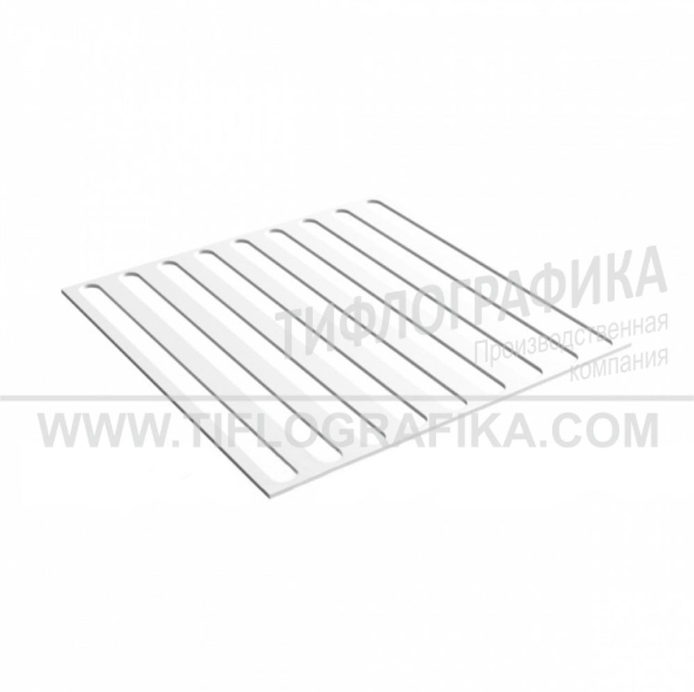 Прижим для монтажа тактильной плитки, продольная 500x500 мм