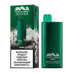 Одноразовая ЭС SKALA ICE 12000 с ароматом Персика, клубники и банана со льдом , 20мг/см3, 12 мл. (М)
