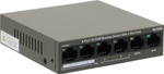 Коммутатор TENDA &lt;TEF1106P-4-63W&gt; 6-Port Desktop Switch + 4-Port PoE