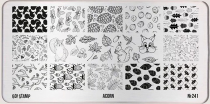 241 Acorn Пластина для стемпинга Go! Stamp