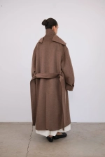 Пальто со съемным воротом C5