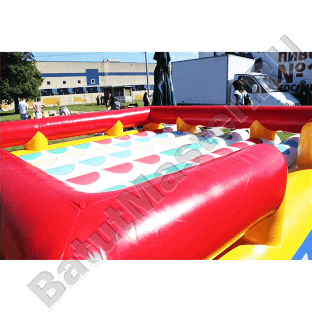 Интерактивная надувная игра "Твистер" 3*3*0.6 м, с постоянной подкачкой