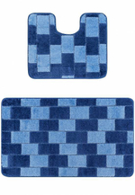 Комплект ковриков для ванной Confetti Bath Maximus Bornova 2582 Dark Blue BQF (60*100; 50*60)