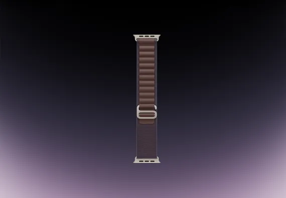 Часы Apple Watch Ultra 2 GPS + Cellular 49 мм, титановый корпус, ремешок Alpine Фиолетового цвета,размер L